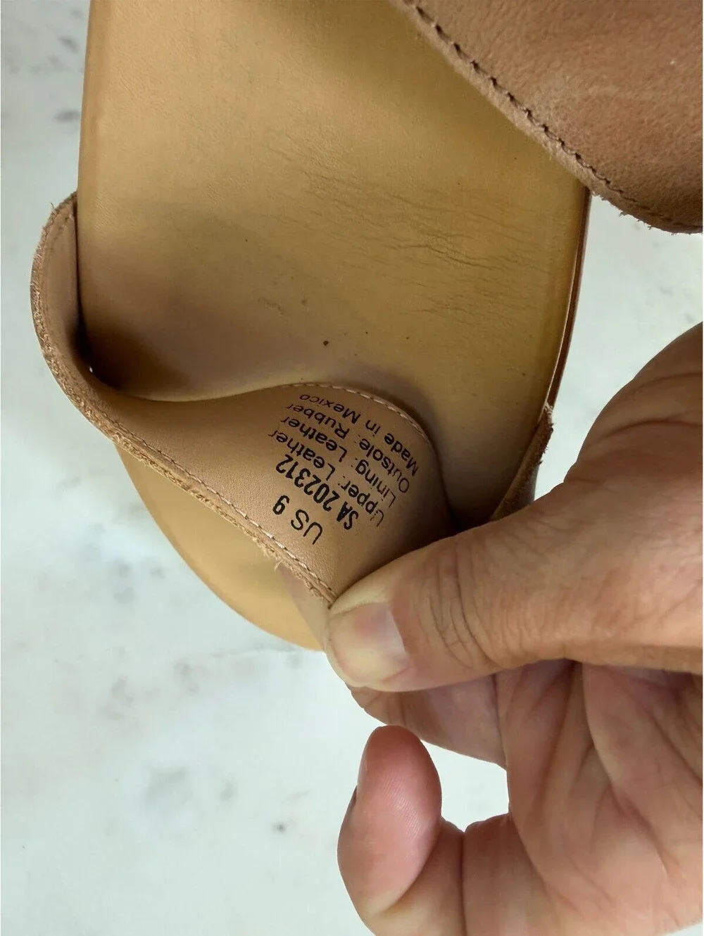 Nisolo Go-To Flatform Sandals in Almond - Size 9